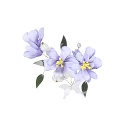 卒業式 和装 振袖 結婚式 着物 袴 髪留め 花 飾り 高級造花 髪 成人式 ヘアアクセサリー 七五三 浴衣 (ライラック) 髪飾り