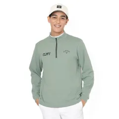 新品 [キャロウェイ] 長袖シャツ モックネック 裏起毛ダブルニット カルイシ（保温性、軽量、耐摩擦性） 保温性 ハーフジップ ゴルフ C25233113 メンズ