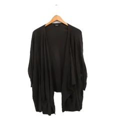 ズッカ zucca カーディガン トッパー 七分袖 コットン シンプル M ブラウン 茶 /KT30