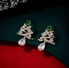 ピアス　キラキラツリー