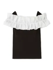 新品 [スナイデル] デザインフリルニットトップス SWNT244251 レディース BLK Free Size