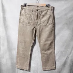 Levi's リーバイス 珍品 90's N-1 Type deck pants モールスキン 黒タブ 赤文字 ミリタリー デッキパンツ size.不明 ベージュ ボタン裏359