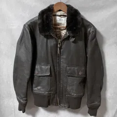 U.S.NAVY 米軍 00's 米国製 COOPER SPORTSWEAR G-1 山羊革 ゴートレザー フライト ジャケット ブルゾン size.38R ブラウン Made in USA