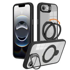 【米軍規格・seninhi対応】iPhone 16E ケース seninhi 縦横両対応 半透明 黄ばみ防止 ワイヤレス充電 iPhone17 E レンズ保護 ワイヤレス充電対応 耐衝撃 アイフォン 16E 携帯カバー マグネット搭載 車載ホルダー いpほ 0