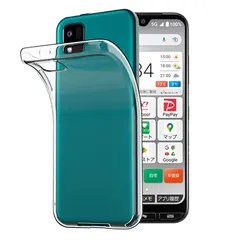対応 かんたんスマホ3 A205KC ケース かんたんスマホ3 カバー かんたんスマホ3 TPU 保護ケース かんたんスマホ 3 カバー背面 かんたんスマホ3 ンプロテクター シェル クバー クリア ソフト 透明シェル ンプロテクター ?シェル【耐衝撃 エ 1