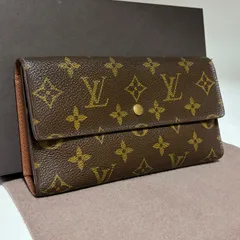 y40 ポルト トレゾール　ポルトフォイユ インターナショナル　旧型　ルイ ヴィトン Louis Vuitton　3つ 三つ 折り　フラップ ボタン 式　長 財布　ロング ウォレット　モノグラム