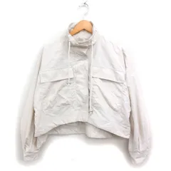 ナージー NERGY ナイロン ジャンパー ブルゾン ワイドシルエット 無地 M ライトベージュ /FT14