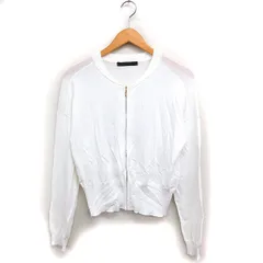 シニカル CYNICAL ニット ジップアップ カーディガン 無地 2 ホワイト 白 /FT27