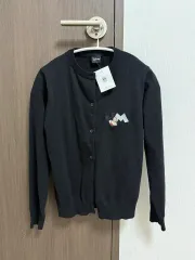 新品 ミッキー 刺繍 カーディガン (ブラック / ベージュ)