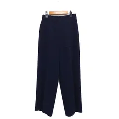 ウィムガゼット Whim Gazette ワイドパンツ センタープレス 無地 36 ネイビー 紺 /FT46