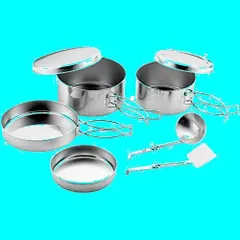 クッカーセット ツーリングクッカー8点セット 収納袋なし キャンプ 日本製 鏡面仕上げ 軽量 アウトドア コンパクト ソロキャンプ TSUBAME バイク ツーリング サイクリング in 登山 釣り Made 防災 OD-1