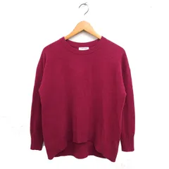 ジャーナルスタンダード JOURNAL STANDARD カシミヤ ニット セーター リブ バックロング ボートネック 長袖 F ピンク /NT34