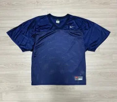 ナイキ ネイビー メッシュ ラグビー ジャージ L