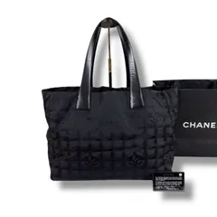CHANEL シャネル　ニュートラベルライン　トートバッグ　トートMM ブラック　黒　ナイロンキャンバス