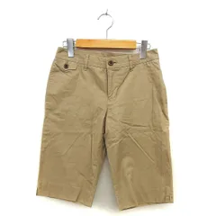 グリーンレーベルリラクシング ユナイテッドアローズ green label relaxing ハーフ チノパンツ ストレート コットン 綿 ジップフライ 無地 XS ベージュ /NT11