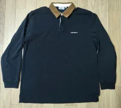 Carhartt カーハート ブラック コーデュロイ カラ 長袖Tシャツ