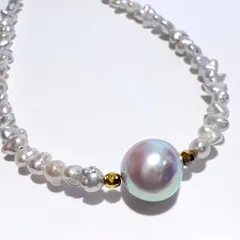 SV 天然 AKOYA アコヤ ナチュラル KESHI ケシ ベビーパール ネックレス P4−8.8mm 7.6g 無調色 本真珠 レディース アクセサリー 未使用品 ota63636r50830