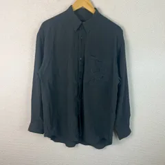 santa fe サンタフェ シャツ ロゴ刺繍 ブラック 04サイズ メンズ 古着 モード レトロ ストリートのサムネイル