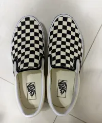 VANS スリッポン チェッカーボード ブラック/白 260