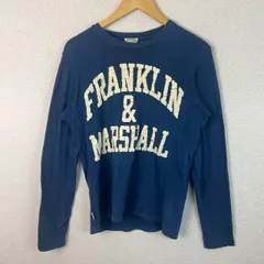 Franklin & Marshall フランクリンアンドマーシャル ロンT ロゴプリント ネイビー XSサイズ メンズ 古着 アメカジ ストリートのサムネイル