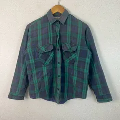 90s L.L.Bean エルエルビーン チェックシャツ チェック柄 グリーン Sサイズ レディース 古着 レトロ アメカジ