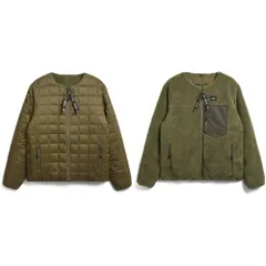 新品 [タイオン] ユニセックス マウンテン リバーシブル クルーネック ダウン×ボアジャケット R104MB