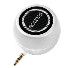 ミニ スマホスピーカー 日本人による企画・対応 USB充電 android iphone PC用 ポータブルスピーカー 携帯用 30w 小型で大音量 ROUNDS ミニスピーカー イヤホンジャック ノベルティ対応可