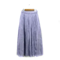ジーナシス JEANASIS プリーツスカート ロング シンプル F パープル 紫 /KT2