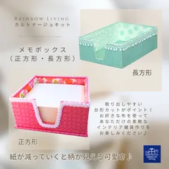 カルトナージュキット　メモボックス(正方形、長方形)