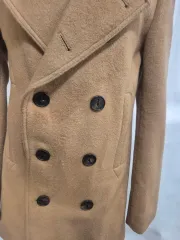 キャメル色 ダブル ボタン ピーコート 46