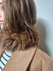 ファー襟取り外し可能
