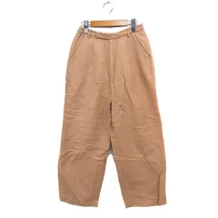 アーバンリサーチ ドアーズ URBAN RESEARCH DOORS リネン タック ワイドパンツ 無地 綿混 36 べージュ /FT8