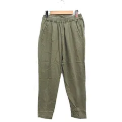 アーバンリサーチ ドアーズ URBAN RESEARCH DOORS リネンブレンド テーパード パンツ イージー 無地 36 カーキ /FT25