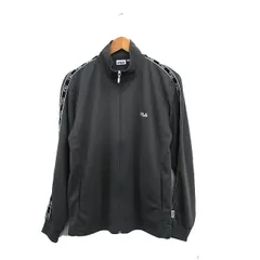 フィラ FILA 国内正規品 ジャージ ジップアップ ロゴ M チャコールグレー /KT20