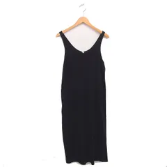 スピック&スパン Spick&Span ワンピース ロング Iライン プルオーバー 無地 シンプル ノースリーブ 38 黒 ブラック /TT2