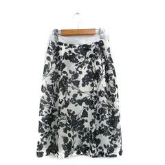 キース KEITH フレア スカート ロング 花柄 アイボリー 白 /KT14