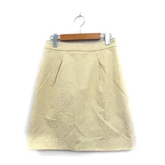 プロポーション ボディドレッシング PROPORTION BODY DRESSING 台形 スカート ミニ コットン 花柄 2 イエロー 黄 /KT30