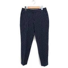 ロペピクニック ROPE Picnic ストライプ テーパード パンツ ストレッチ 40 ネイビー 紺 /FT11