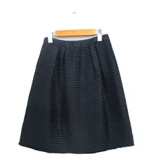 ユナイテッドアローズ UNITED ARROWS フレア スカート ミニ ギャザー 36 ネイビー 紺 /KT25