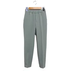 カリテ qualite イージー テーパード パンツ センタープレス 無地 32 ライトカーキ /FT27