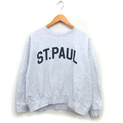 アメリカンホリック AMERICAN HOLIC ボートネック トレーナー スウェット プリント リブ コットン 綿 L オートミール /NT17