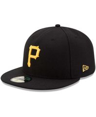 뉴 엘라 남성 액세서리 모자 모자 New Era Mens Pittsburgh Pirates Game Authentic Collection OnField 59FIFTY F