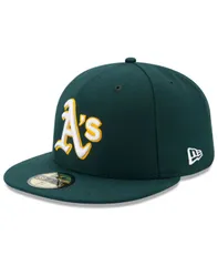 ニューエラ メンズ アクセサリー 帽子 キャップ New Era Oakland Athletics Authentic Collection 59FIFTY Fitted Cap Green グリーン