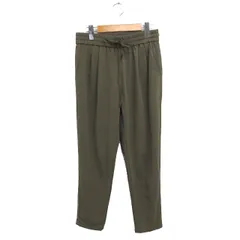 サベナ Sabena イージー タック テーパードパンツ 無地 38 カーキ /FT43
