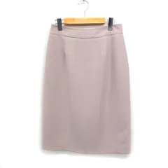 ユナイテッドアローズ A DAY IN THE LIFE UNITED ARROWS タイトスカート ひざ丈 スリット 無地 シンプル 38 ベージュ /FT47