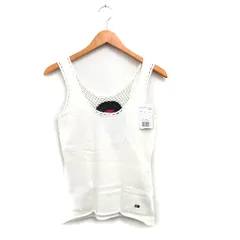 トミーガール tommy girl タグ付き 国内正規品 ニット タンクトップ コットン シンプル 1 アイボリー 白 /KT11