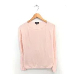 セオリー Theory サマーニット セーター ボートネック 薄手 ラグランスリーブ 長袖 S ピンク /TT