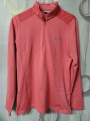 アディダス レディース ピンク ハーフネック 長袖 Tシャツ 100