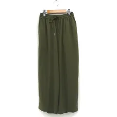 レプシィム ローリーズファーム LEPSIM LOWRYS FARM イージー ワイド パンツ センターシーム 無地 F カーキ /FT20