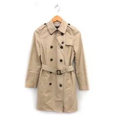 アンタイトル UNTITLED トレンチ コート ミドル 総裏地 ダブル ベルト コットン混 スリット 1 ベージュ /NT20